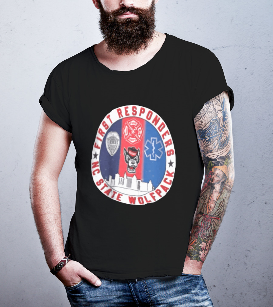 First Responders NC State Wolfpack Emergency Services T-Shirt