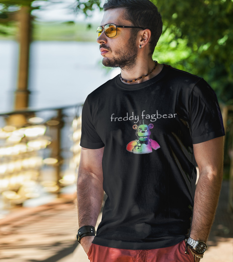 Freddy Fagbear Rainbow Pride T-Shirt