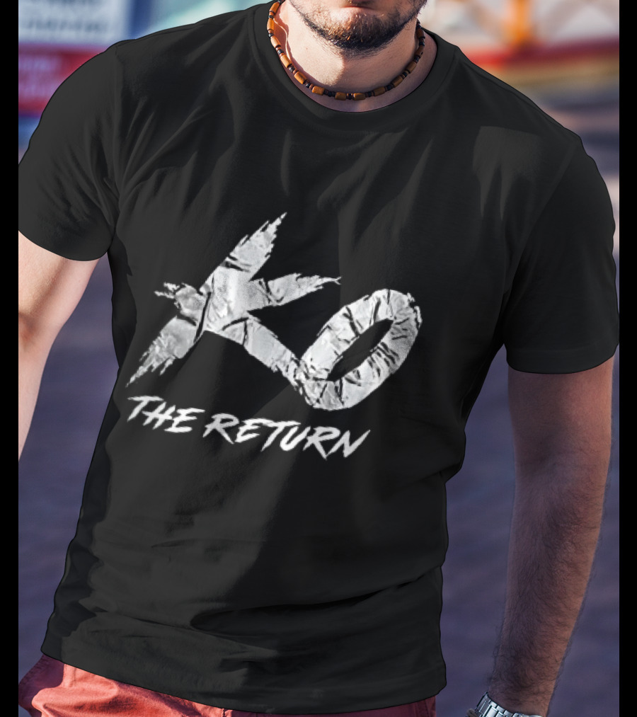 KO The Return Distressed Cracked Marble Stylized T-Shirt
