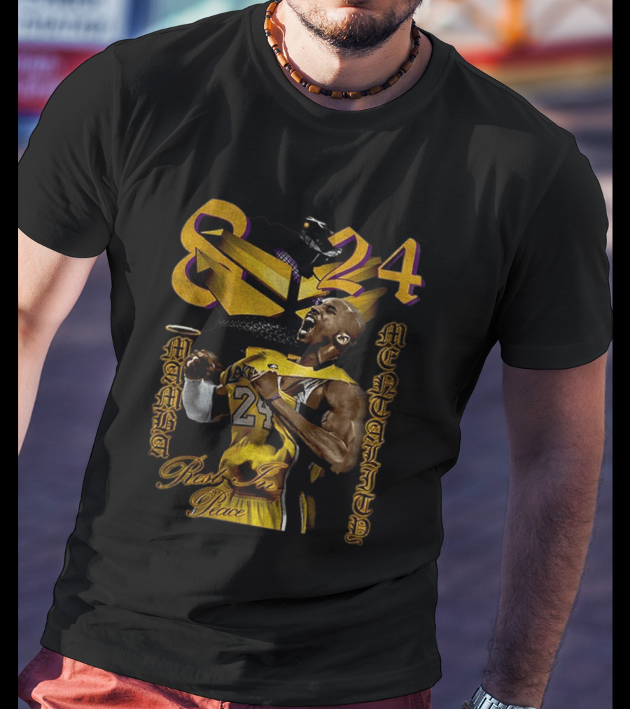 Kobe Bryant Lakers 8 24 Mamba Mentality Rest In Peace T-Shirt