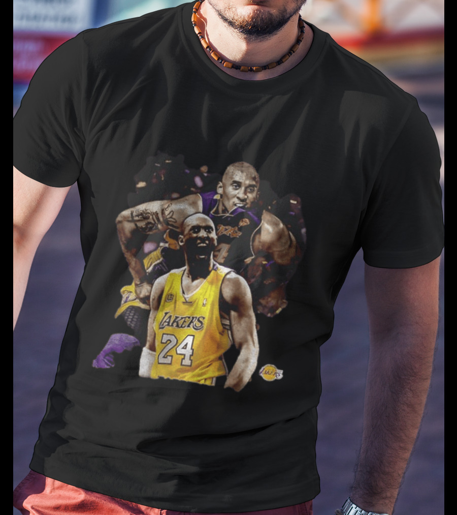 Kobe Bryant Los Angeles Lakers Number 24 Iconic Basketball Legend T-Shirt
