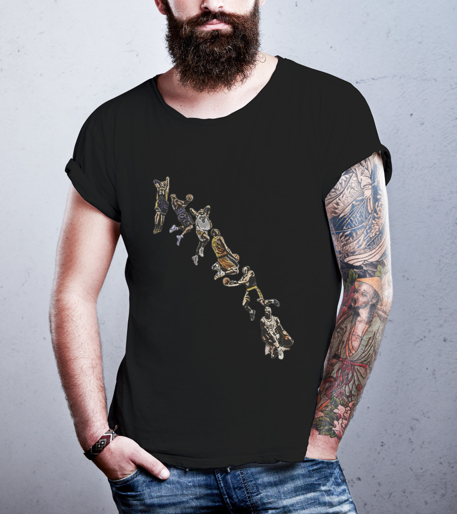 Kobe Bryant Los Angeles Lakers Forever Legend Multi Player Icon 24 T-Shirt