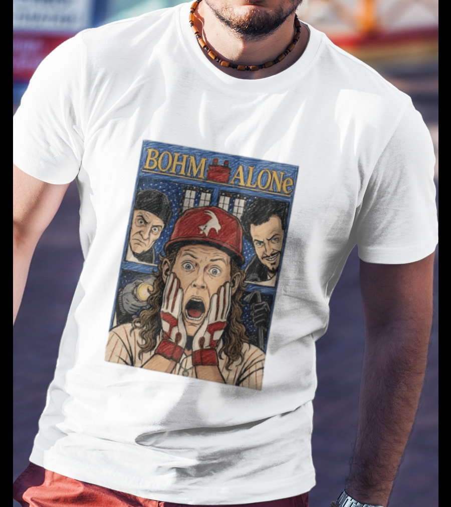 Bohm Alone Alec Bohm Philadelphia Phillies Home Alone T-Shirt