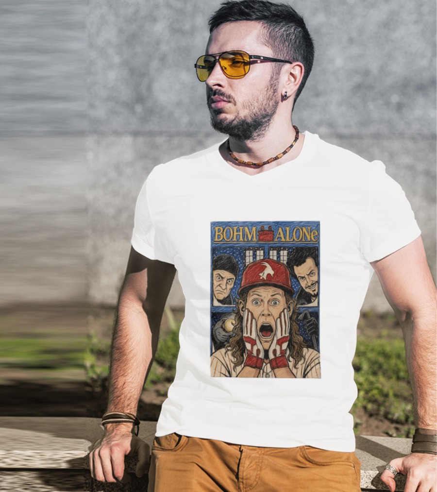 Bohm Alone Alec Bohm Philadelphia Phillies Home Alone T-Shirt