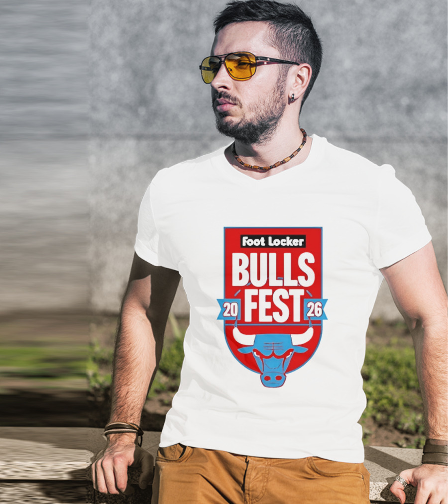 Chicago Bulls Fest 2026 Foot Locker Event T-Shirt