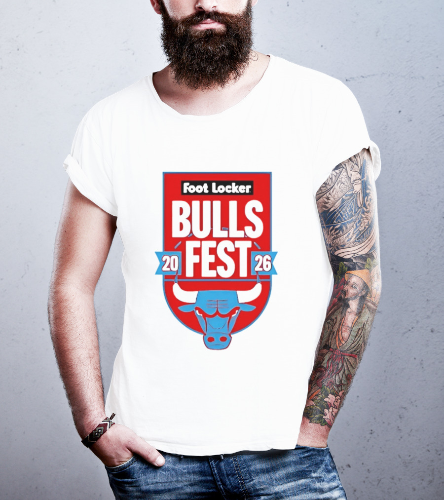 Chicago Bulls Fest 2026 Foot Locker Event T-Shirt