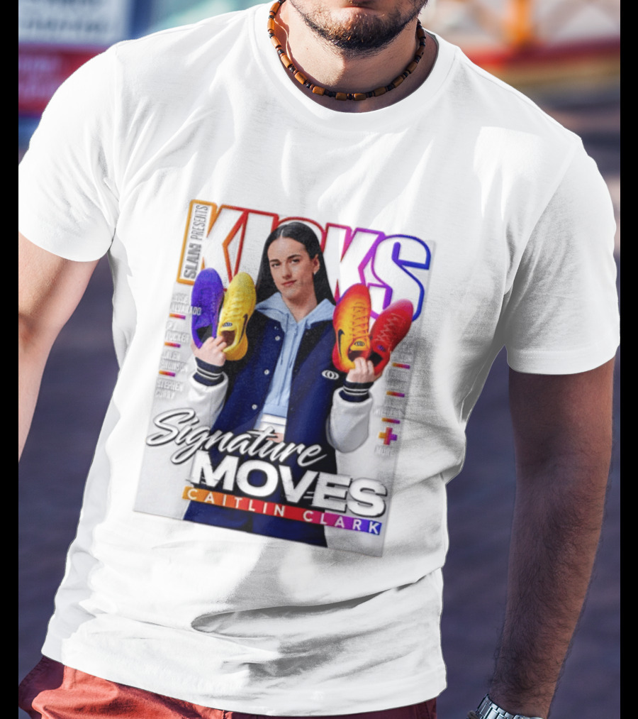 SLAM Presents Kicks Signature Moves Caitlin Clark T-Shirt