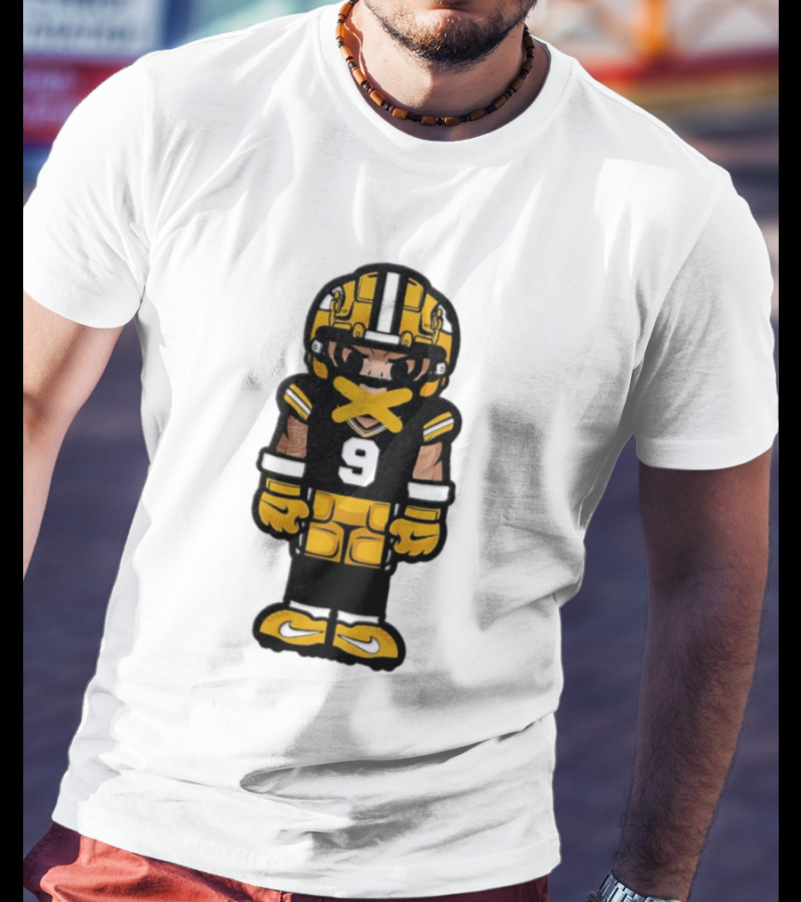Christian Watson No 9 Chibi Green Bay Packers Football Player T-Shirt