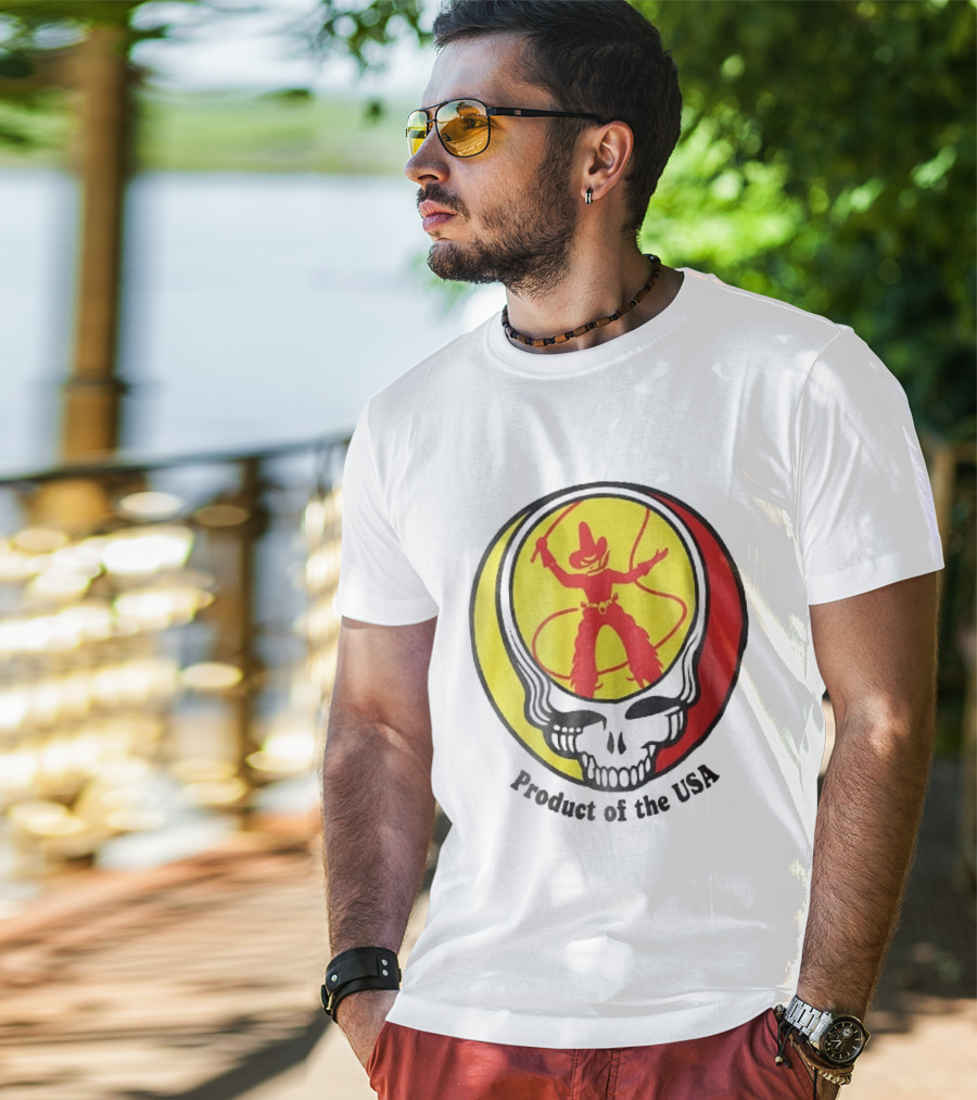 Grateful Dead Steal Your Face Cowboy Product Of The USA T-Shirt