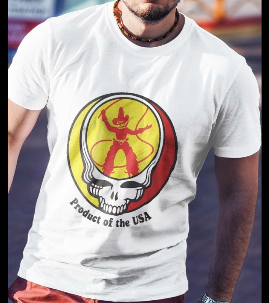 Grateful Dead Steal Your Face Cowboy Product Of The USA T-Shirt