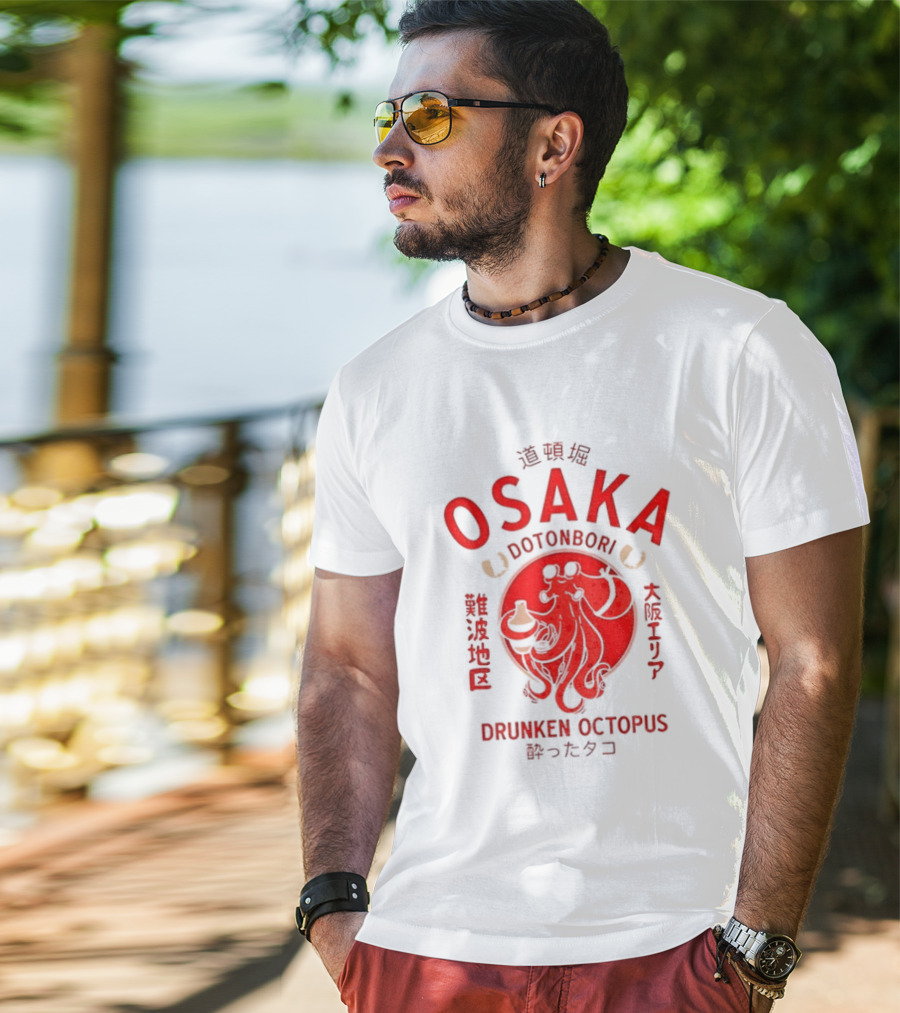 Dotonbori Osaka Drunken Octopus Seafood Culture Japan T-Shirt