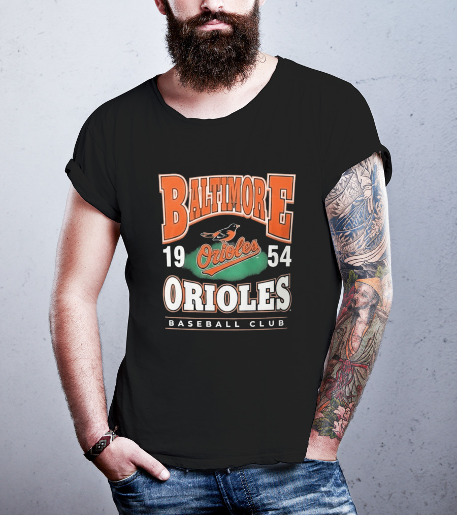 Baltimore Orioles Baseball Club 1954 Vintage Orioles T-Shirt