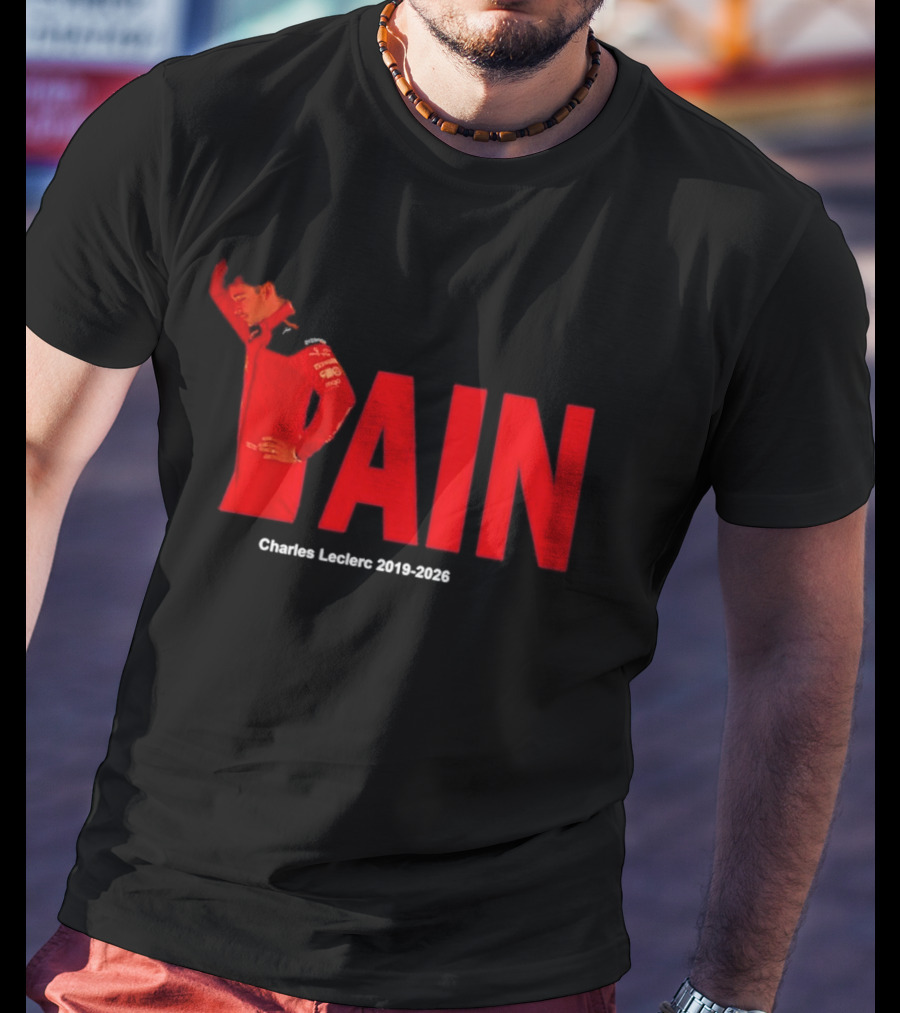 Charles Leclerc 2019 2026 Pain Formula 1 Ferrari Insights T-Shirt