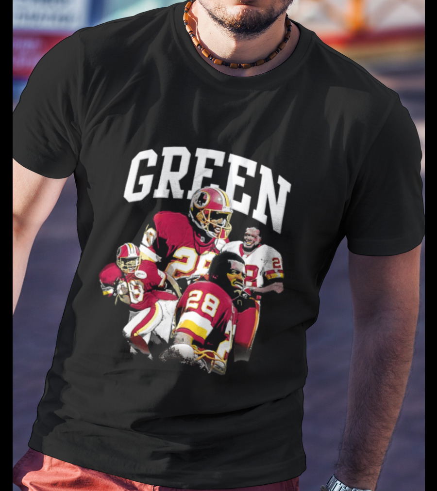 Darrell Green Washington Football Legends 28 Collage 2026 T-Shirt