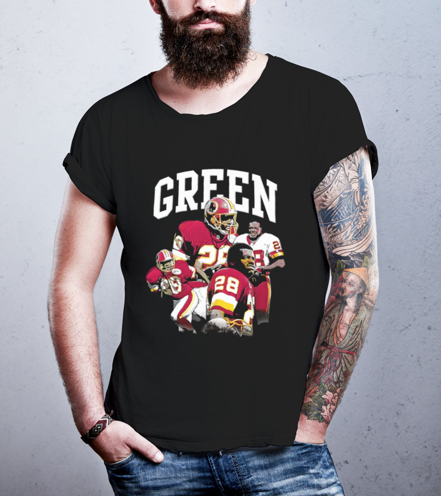 Darrell Green Washington Football Legends 28 Collage 2026 T-Shirt