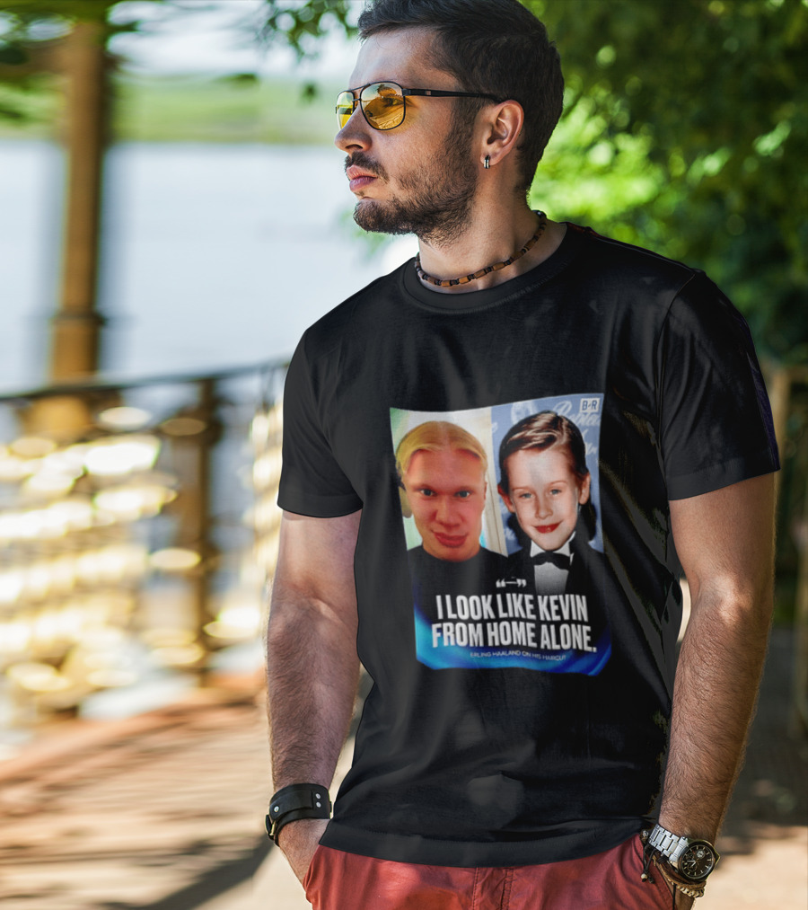 Erling Haaland I Look Like Kevin From Home Alone B/R T-Shirt