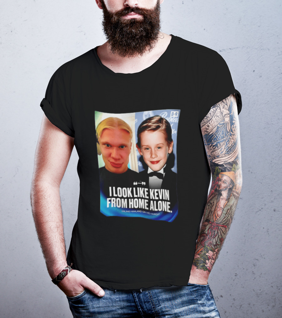 Erling Haaland I Look Like Kevin From Home Alone B/R T-Shirt
