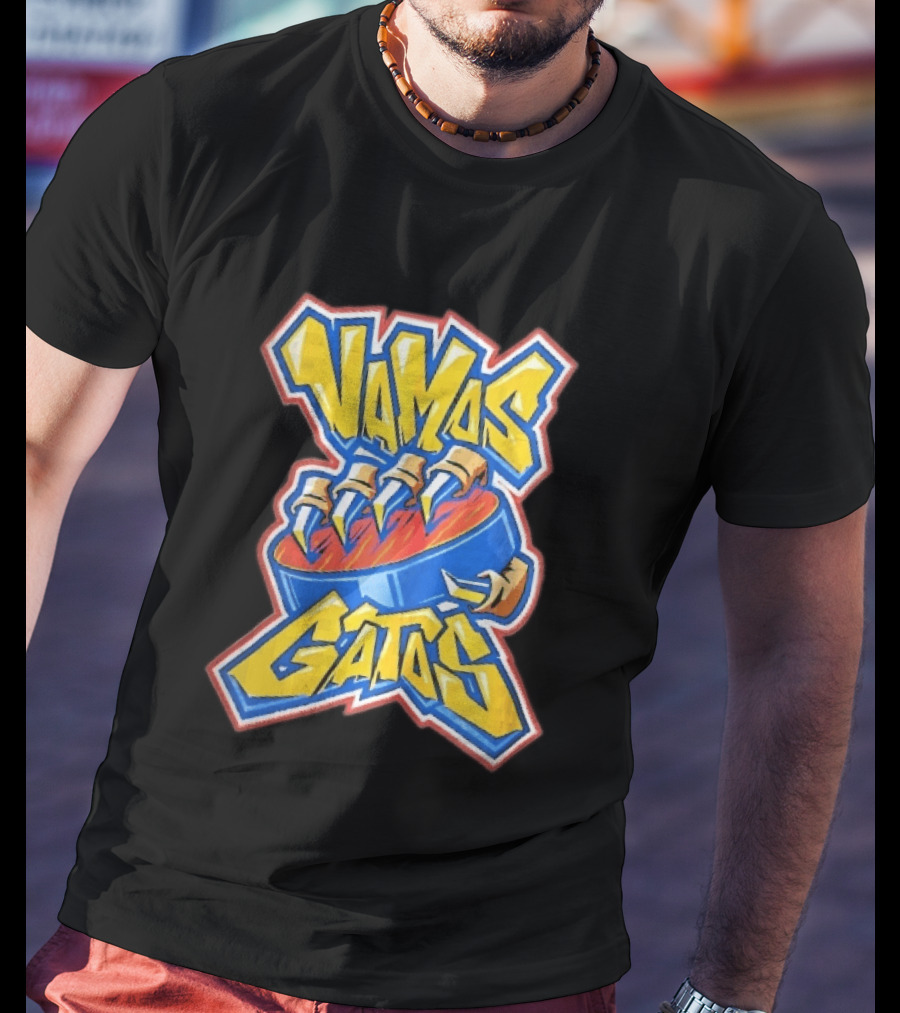 Florida Panthers Vamos Gatos Claw Puck Graffiti T-Shirt