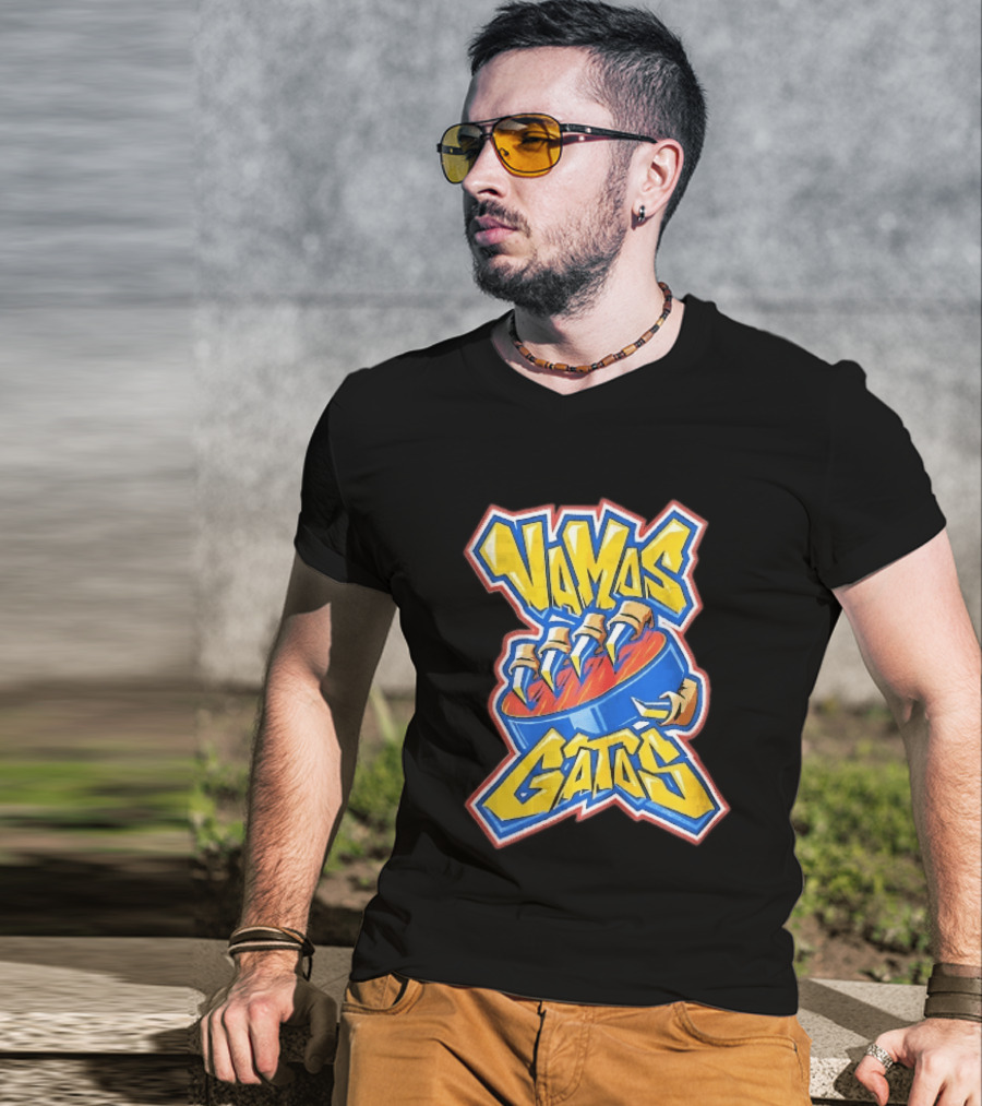 Florida Panthers Vamos Gatos Claw Puck Graffiti T-Shirt