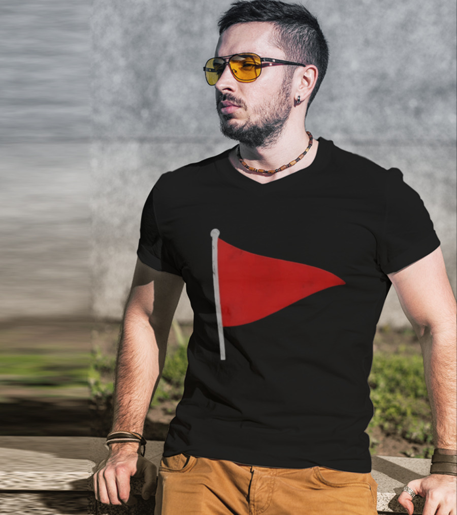Red Flag Symbol Warning Alert Recognition T-Shirt