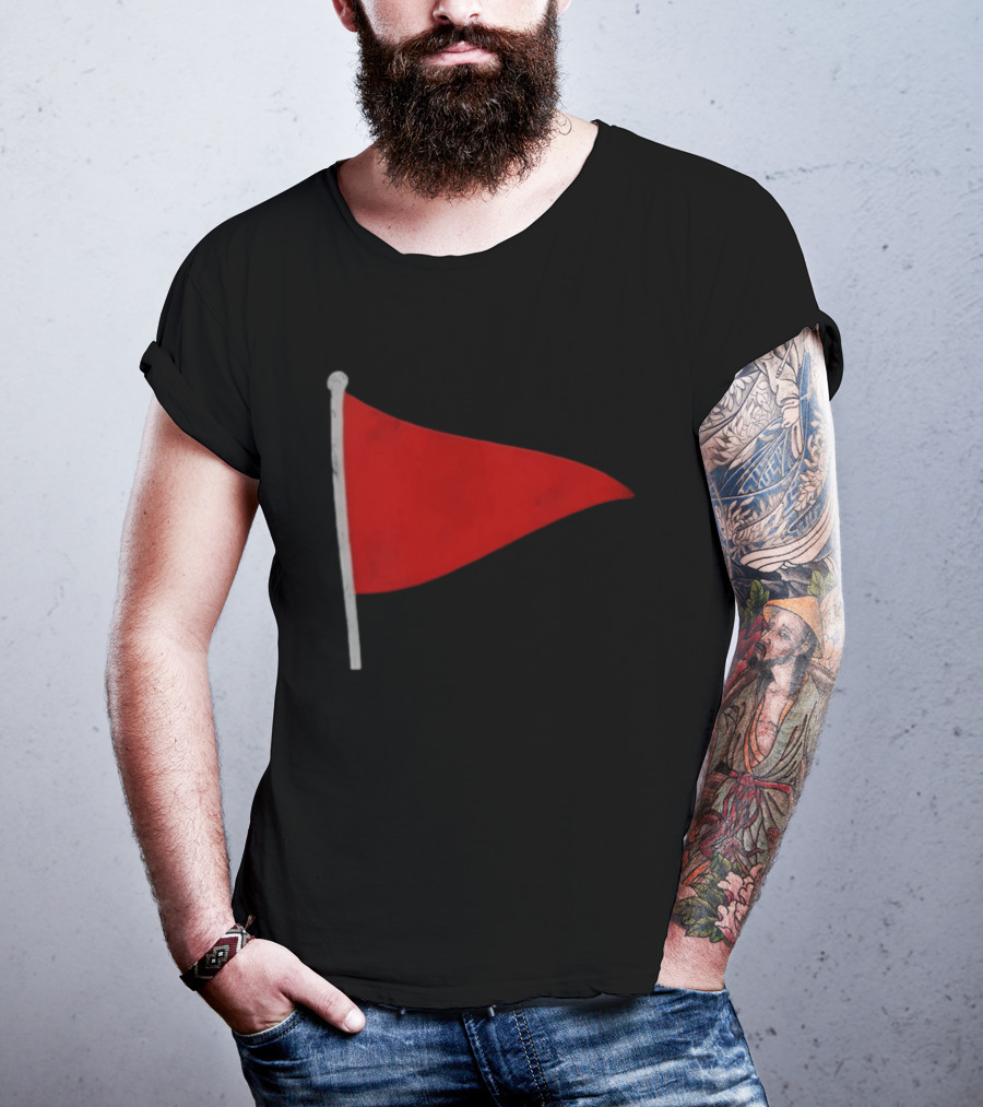 Red Flag Symbol Warning Alert Recognition T-Shirt
