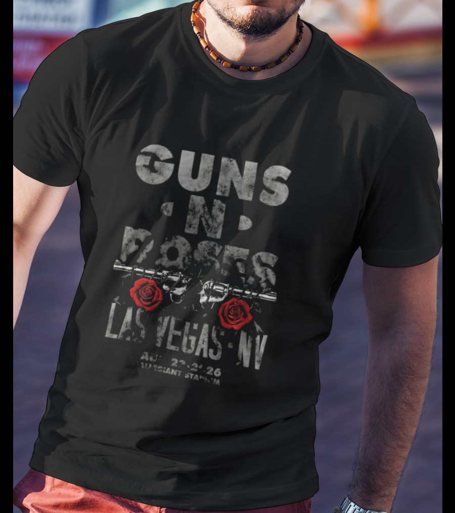 Guns N' Roses Las Vegas Allegiant Stadium August 22 24 2026 T-Shirt