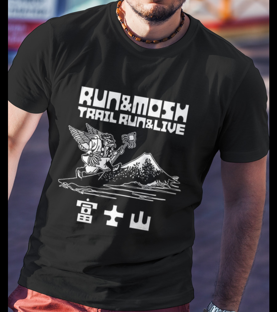 Run And Mosh Trail Run And Live Angel Mountain T-Shirt