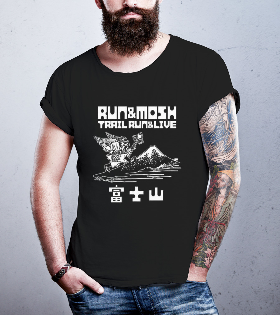 Run And Mosh Trail Run And Live Angel Mountain T-Shirt