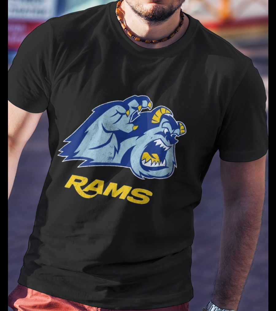Los Angeles Rams Sulley Monster Football Fan Merchandise T-Shirt