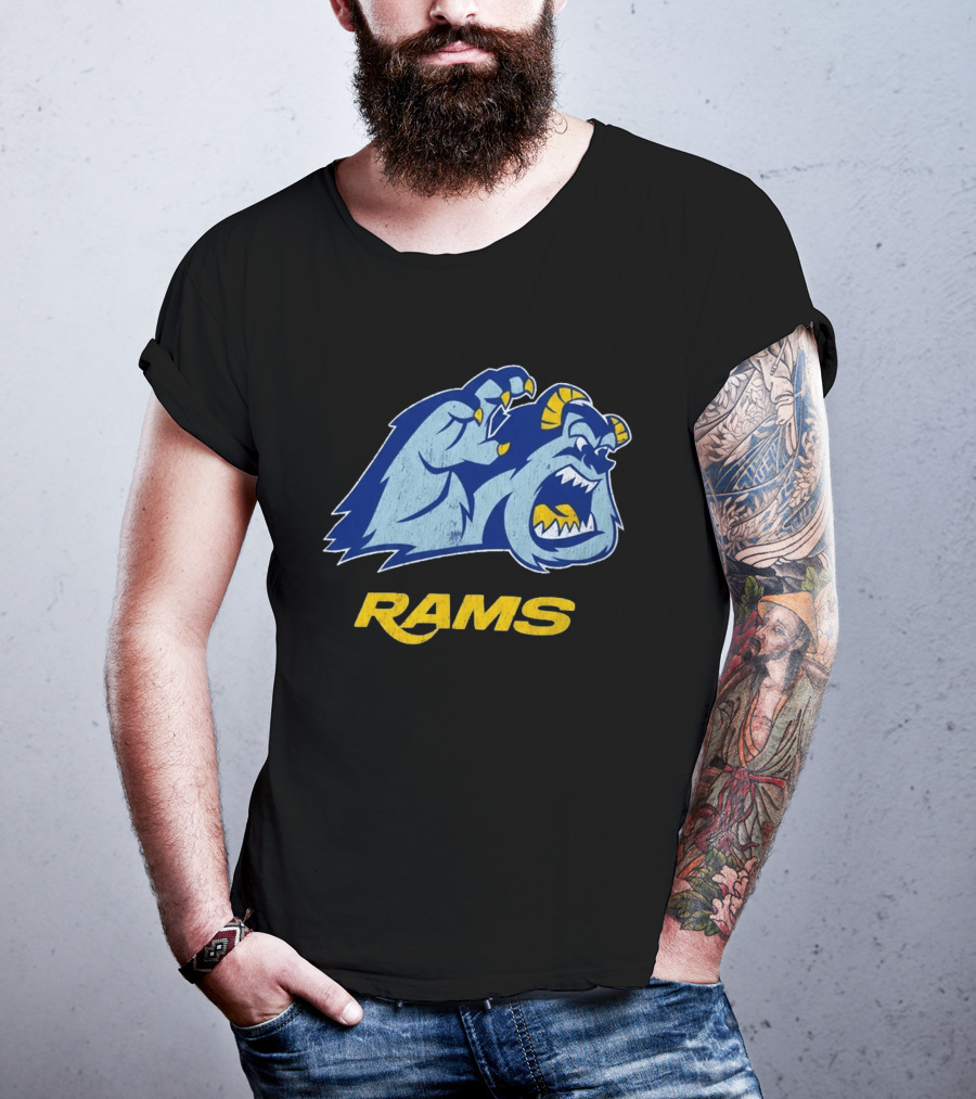 Los Angeles Rams Sulley Monster Football Fan Merchandise T-Shirt