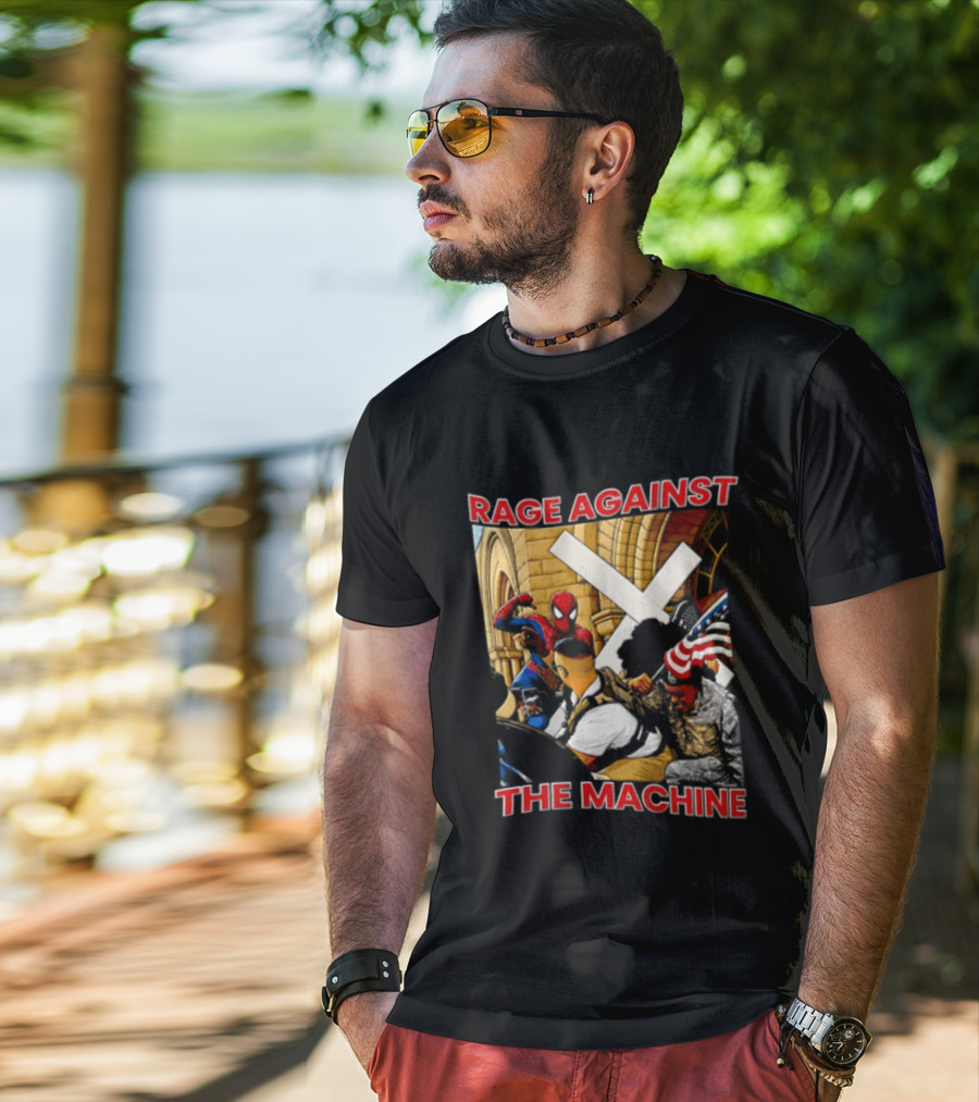 Rage Against The Machine Spider Man Fight Scene T-Shirt