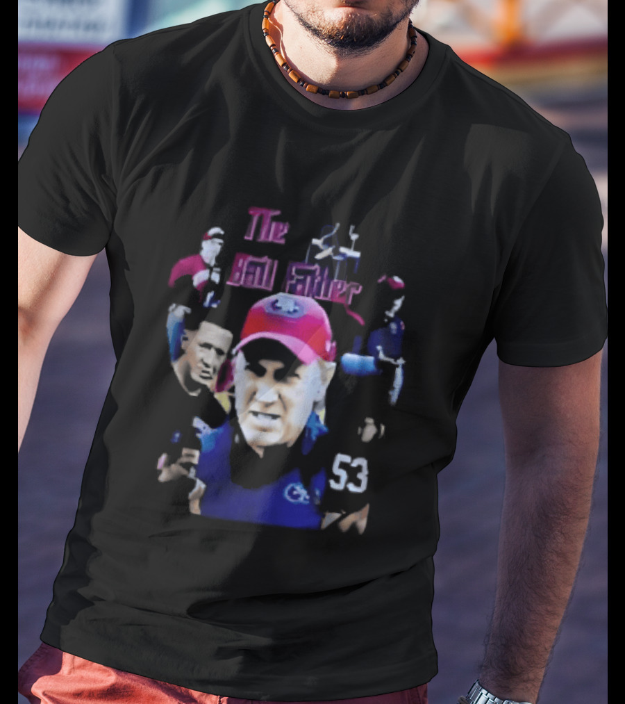 The Ball Father Head Coach Collage Bootleg 53 Cap Team T-Shirt