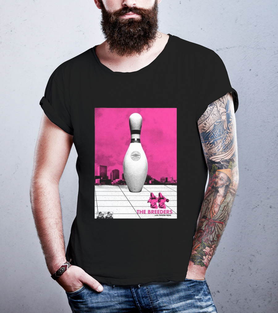 The Breeders With Twisted Teins Hollywood Palladium Los Angeles CA August 24 2026 Bowling Pin T-Shirt