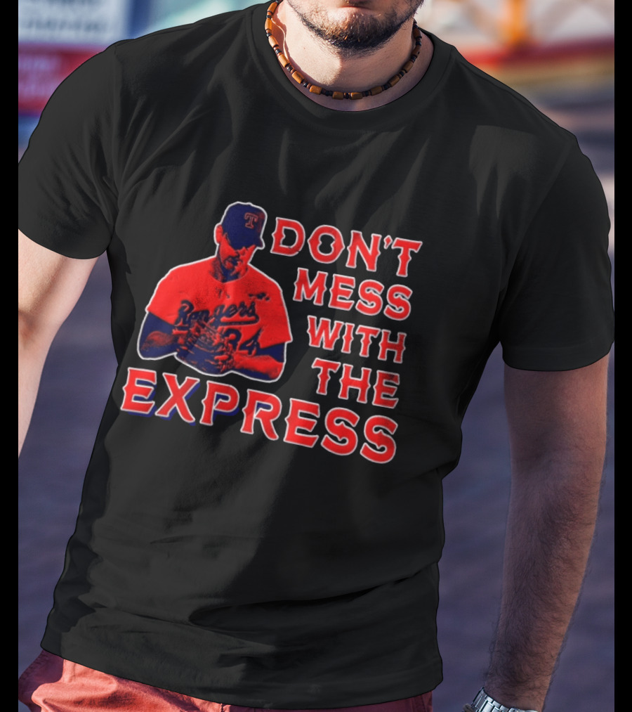 Nolan Ryan Texas Rangers Don't Mess With The Express Baseball Legend T-Shirt