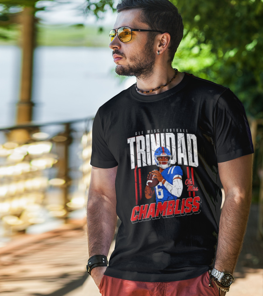 Ole Miss Football Trinidad Chambliss Rebels Player T-Shirt