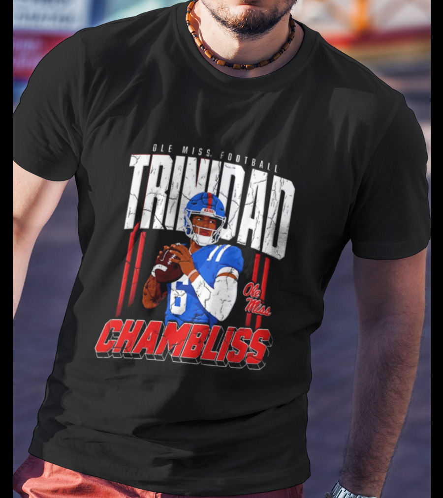Ole Miss Football Trinidad Chambliss Rebels Player T-Shirt