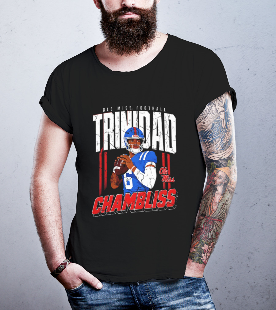 Ole Miss Football Trinidad Chambliss Rebels Player T-Shirt