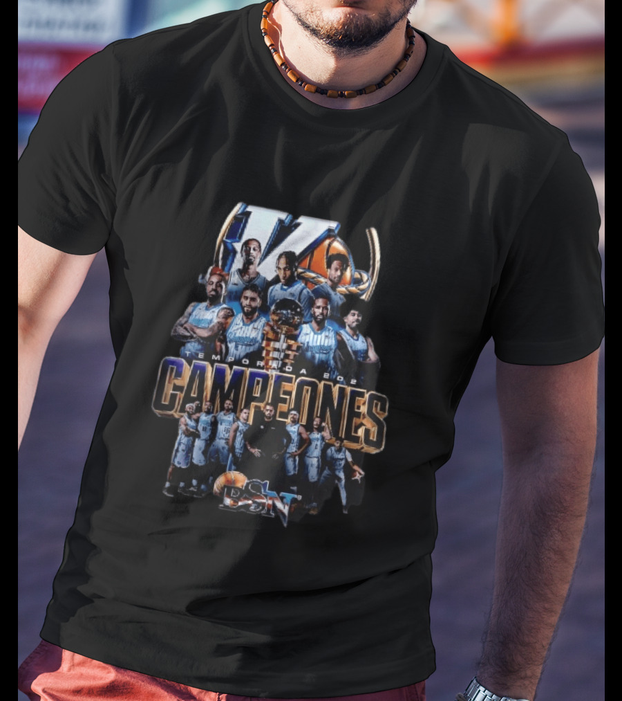 Vaqueros De Bayamon Temporada 2022 Campeones BSN Basketball Team Trophy Collage T-Shirt