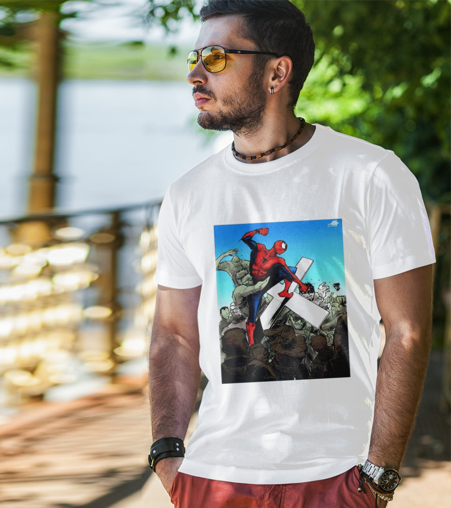 Never Give Up Spider Man Punch Nazis Minnesota Police T-Shirt