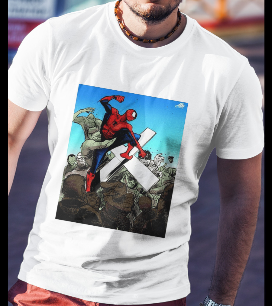 Never Give Up Spider Man Punch Nazis Minnesota Police T-Shirt