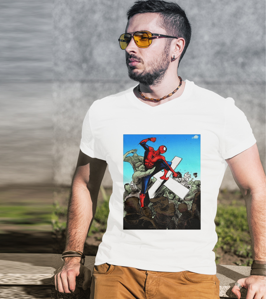 Never Give Up Spider Man Punch Nazis Minnesota Police T-Shirt