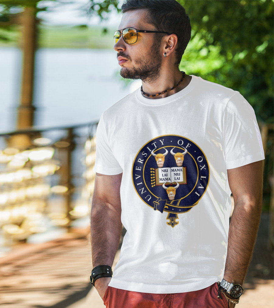 University Of Oxlai Niu Lai Mama Coat Of Arms T-Shirt