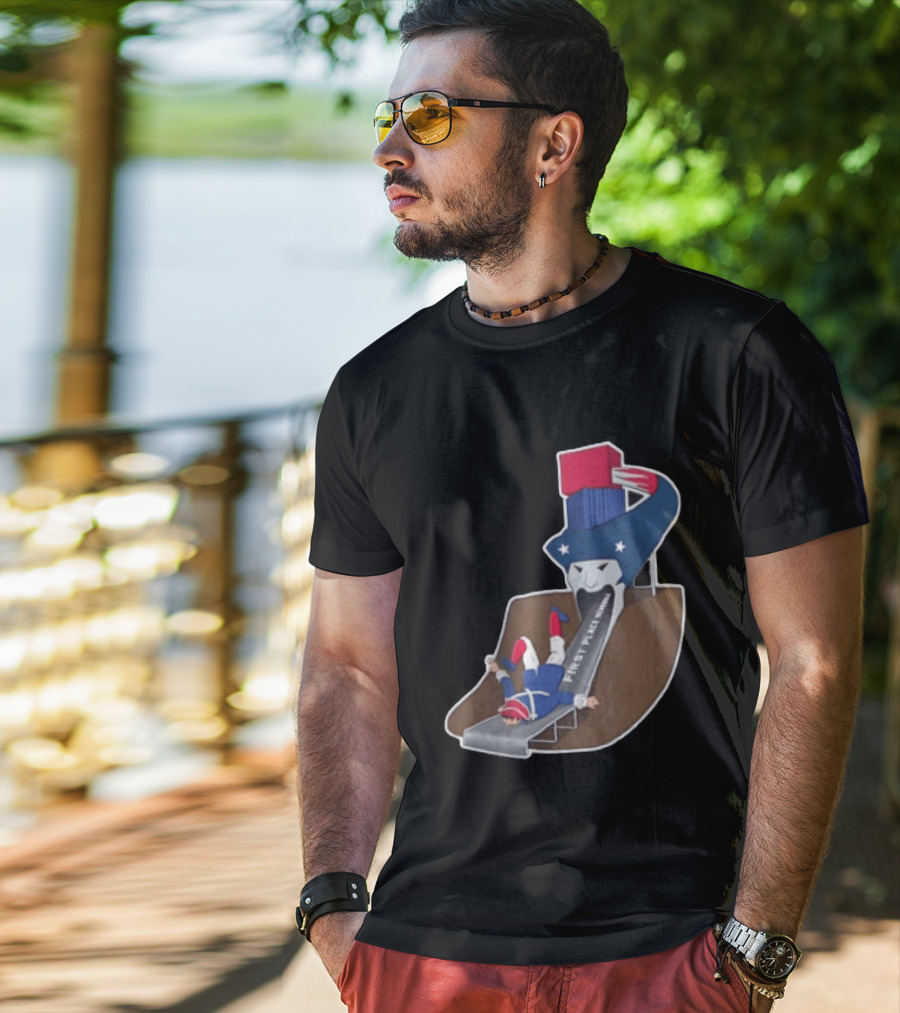 First Place Schedule Patriot Slide Humorous Football Fan Gear T-Shirt