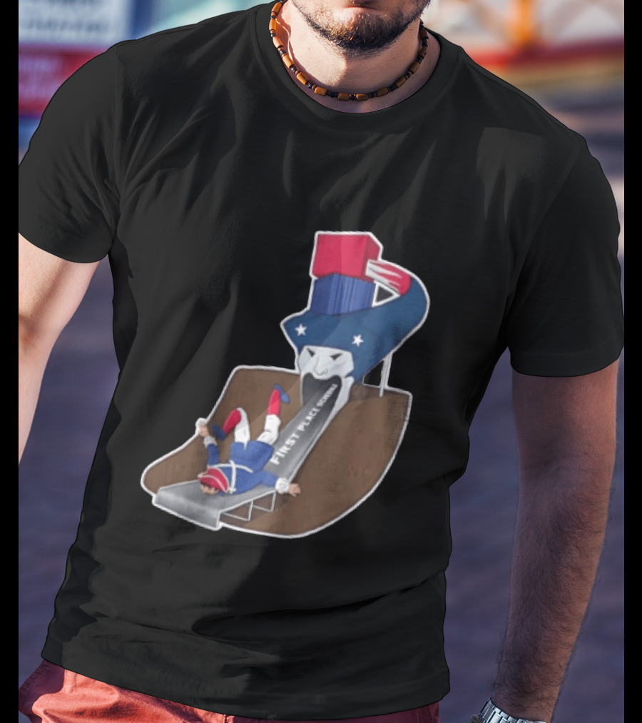 First Place Schedule Patriot Slide Humorous Football Fan Gear T-Shirt