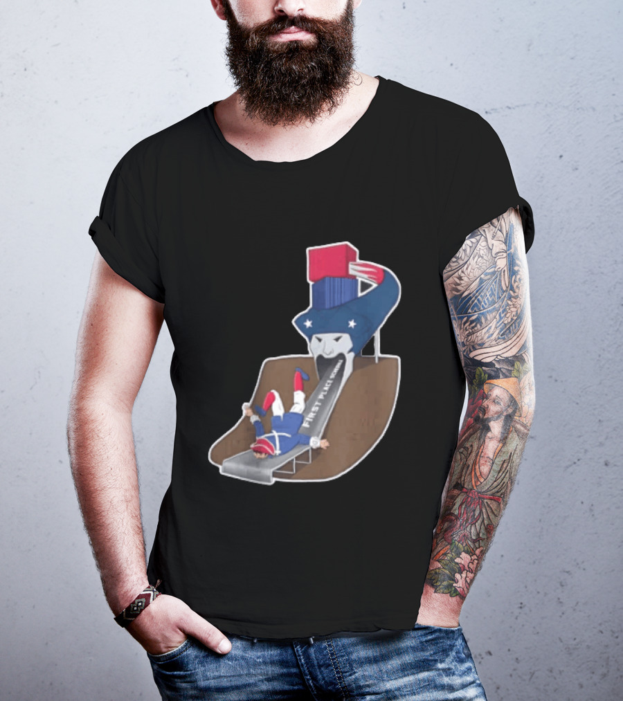 First Place Schedule Patriot Slide Humorous Football Fan Gear T-Shirt
