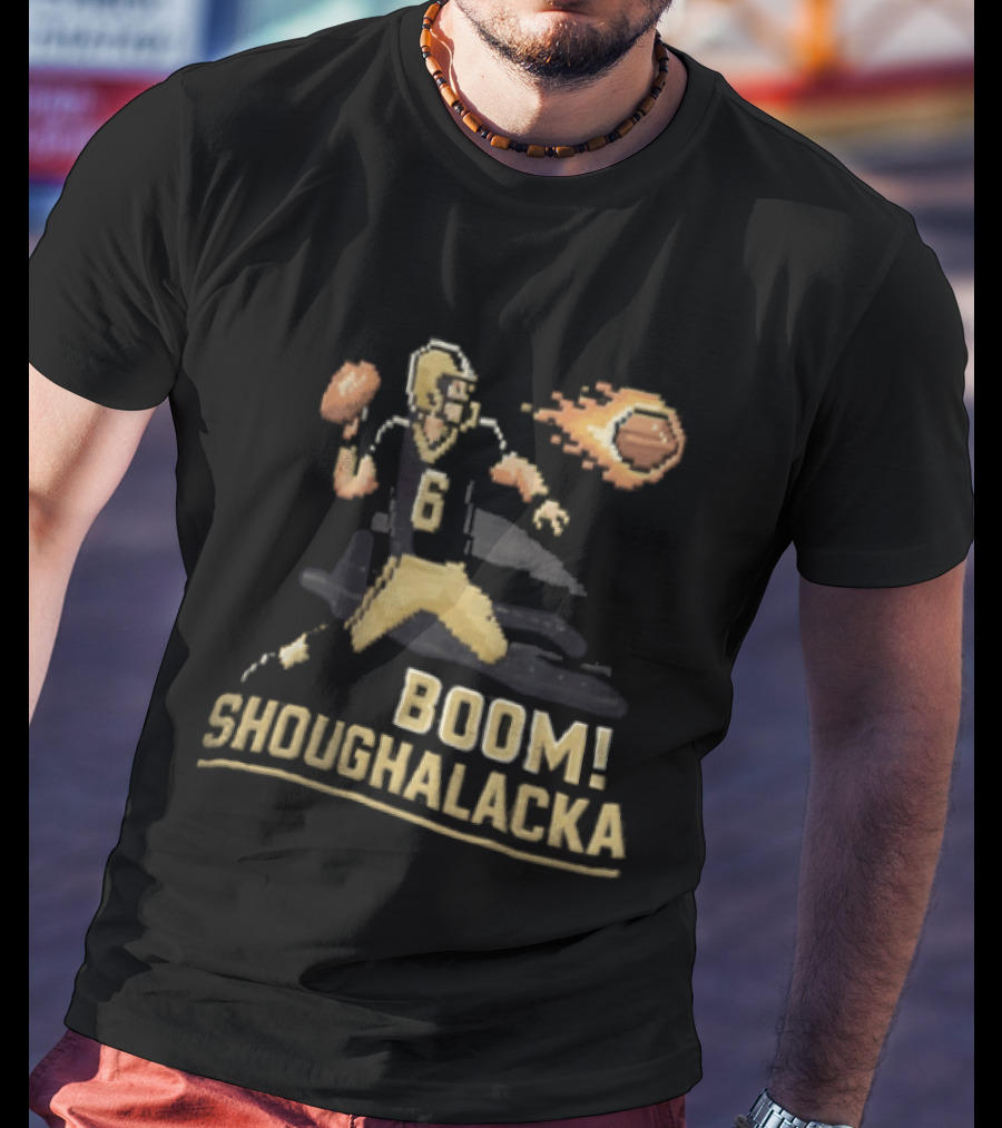 Boom Shoughalacka Football Player Action Burst T-Shirt