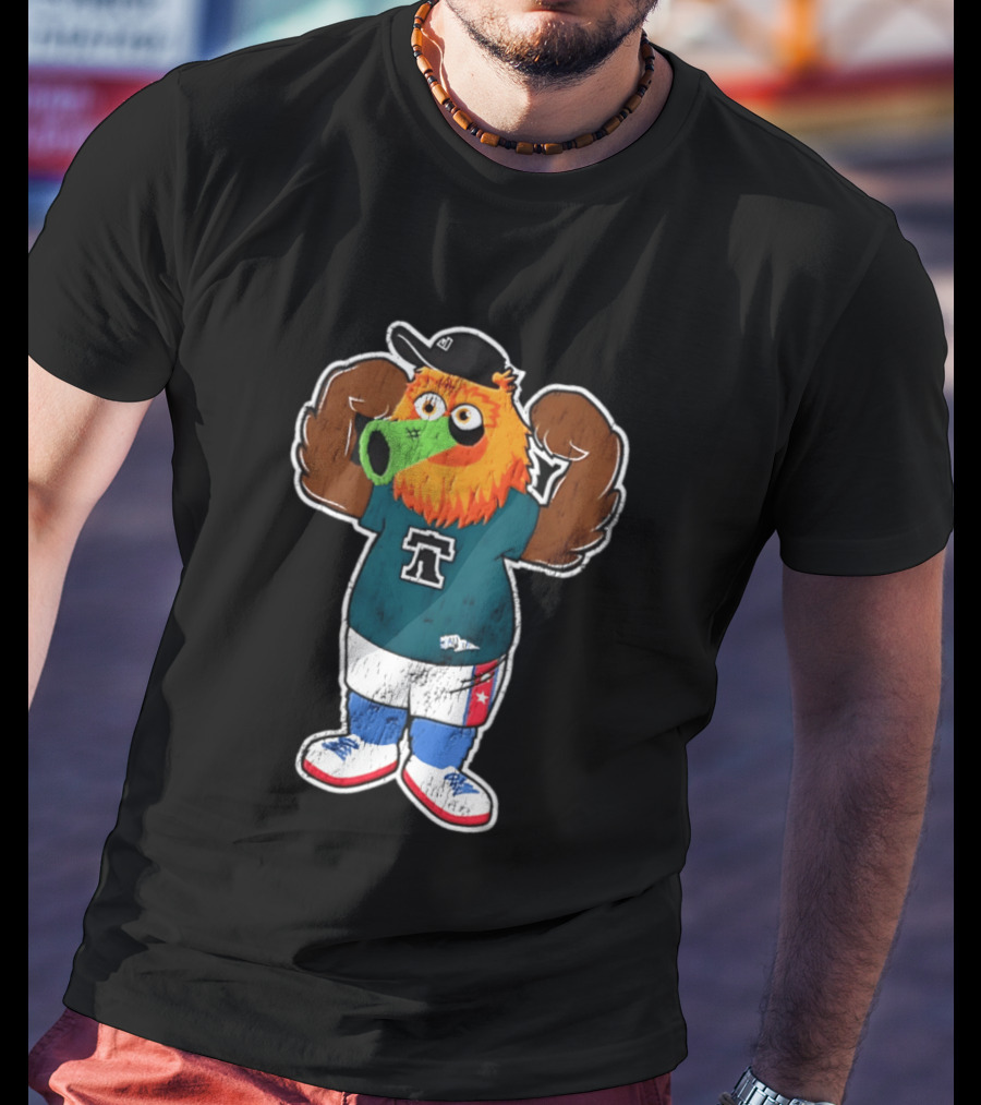 Philadelphia Flyers Gritty Liberty Bell Basketball T-Shirt