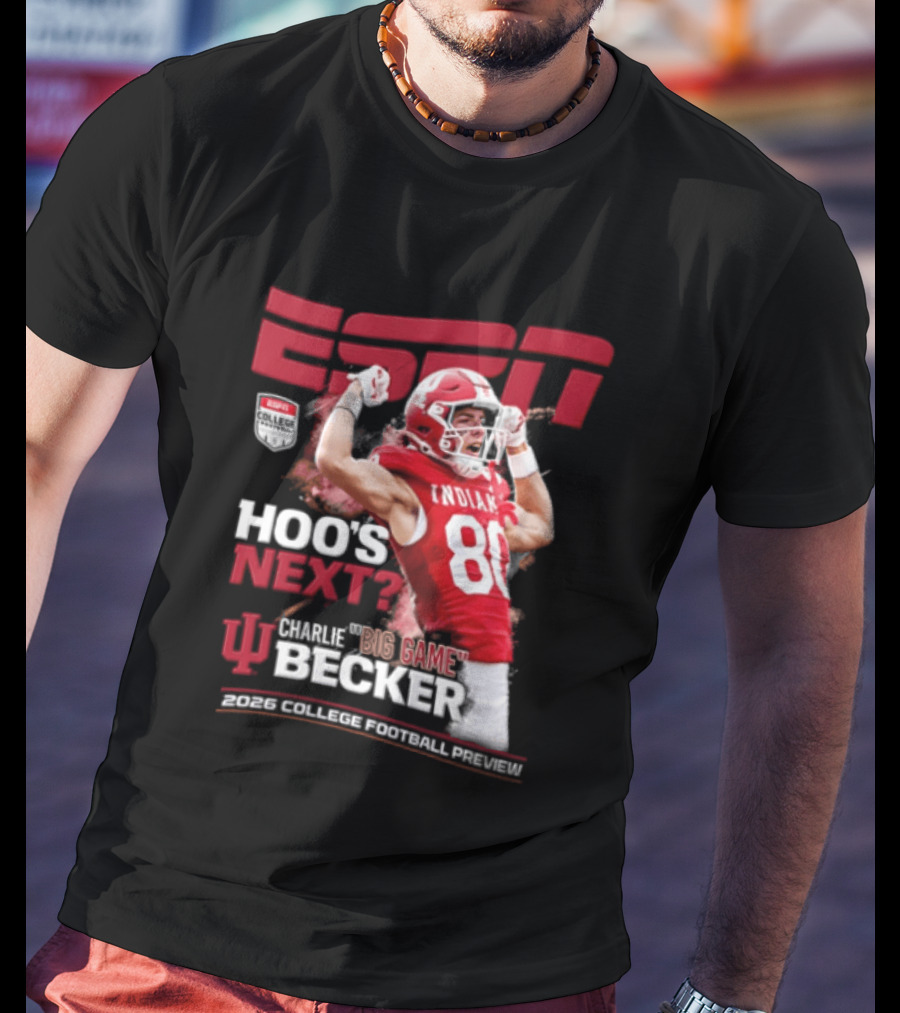 ESPN The Magazine Charlie Becker Indiana Hoosiers 2026 College Football Preview T-Shirt
