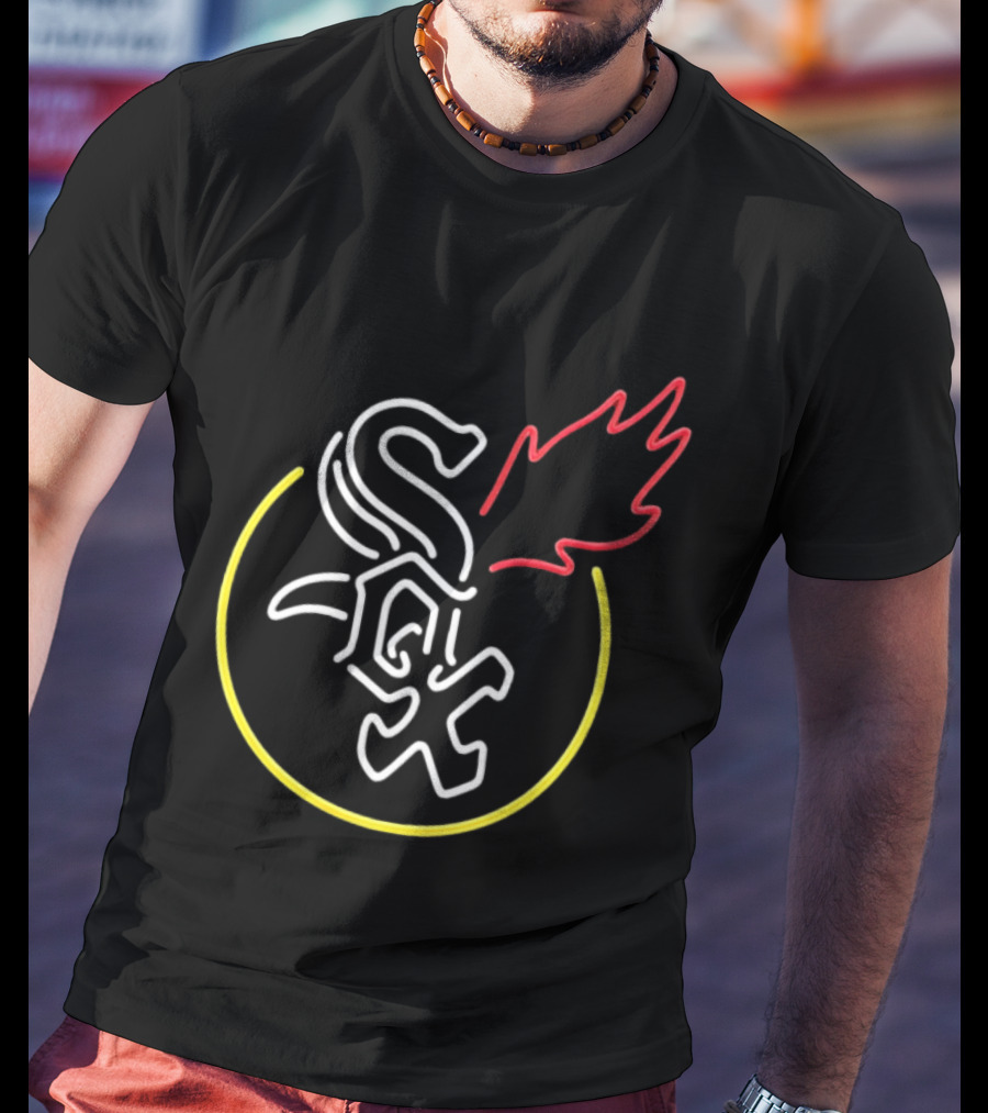 Chicago White Sox Neon Style Flame T-Shirt