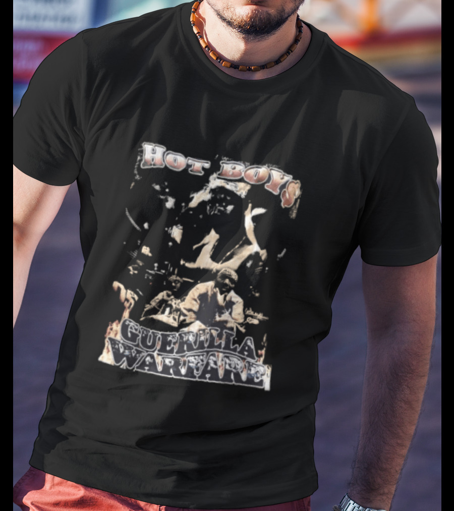 Hot Boys Guerilla Warfare Hip Hop Group Music Nostalgia 90s Album Cover T-Shirt